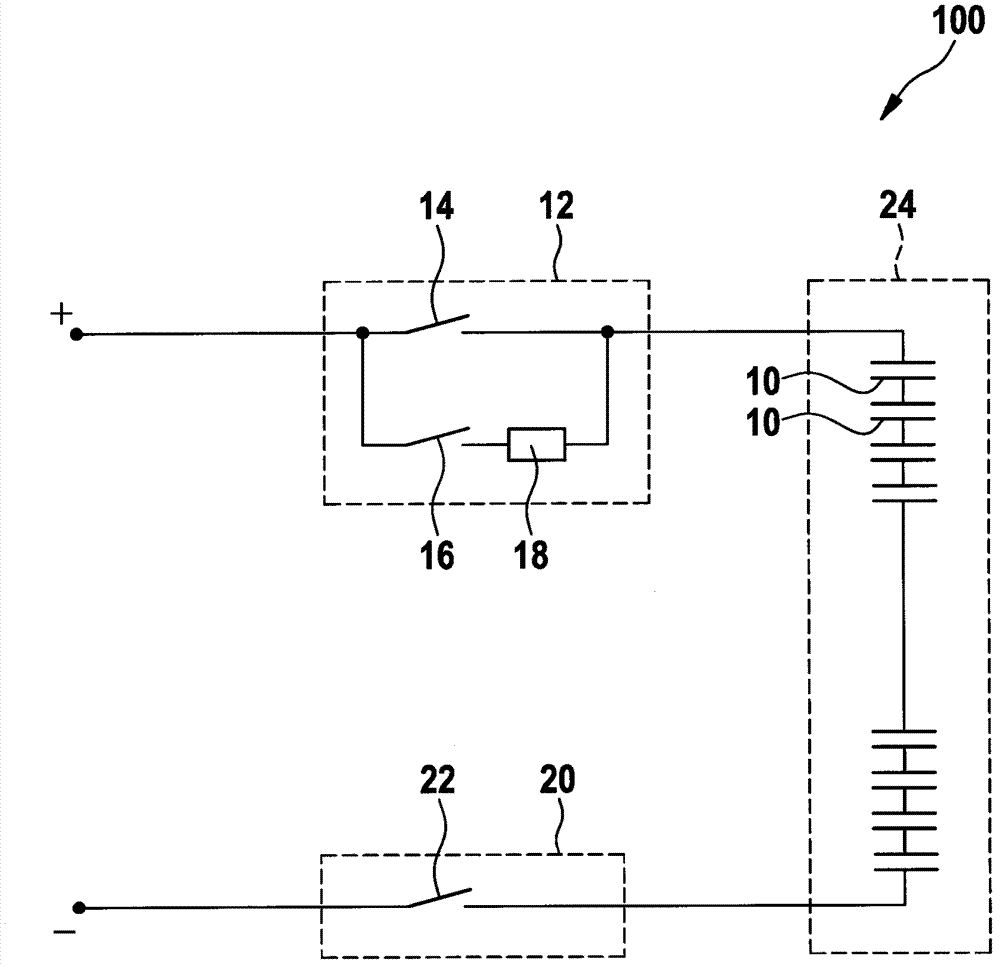 Battery system and method for determining battery module voltages