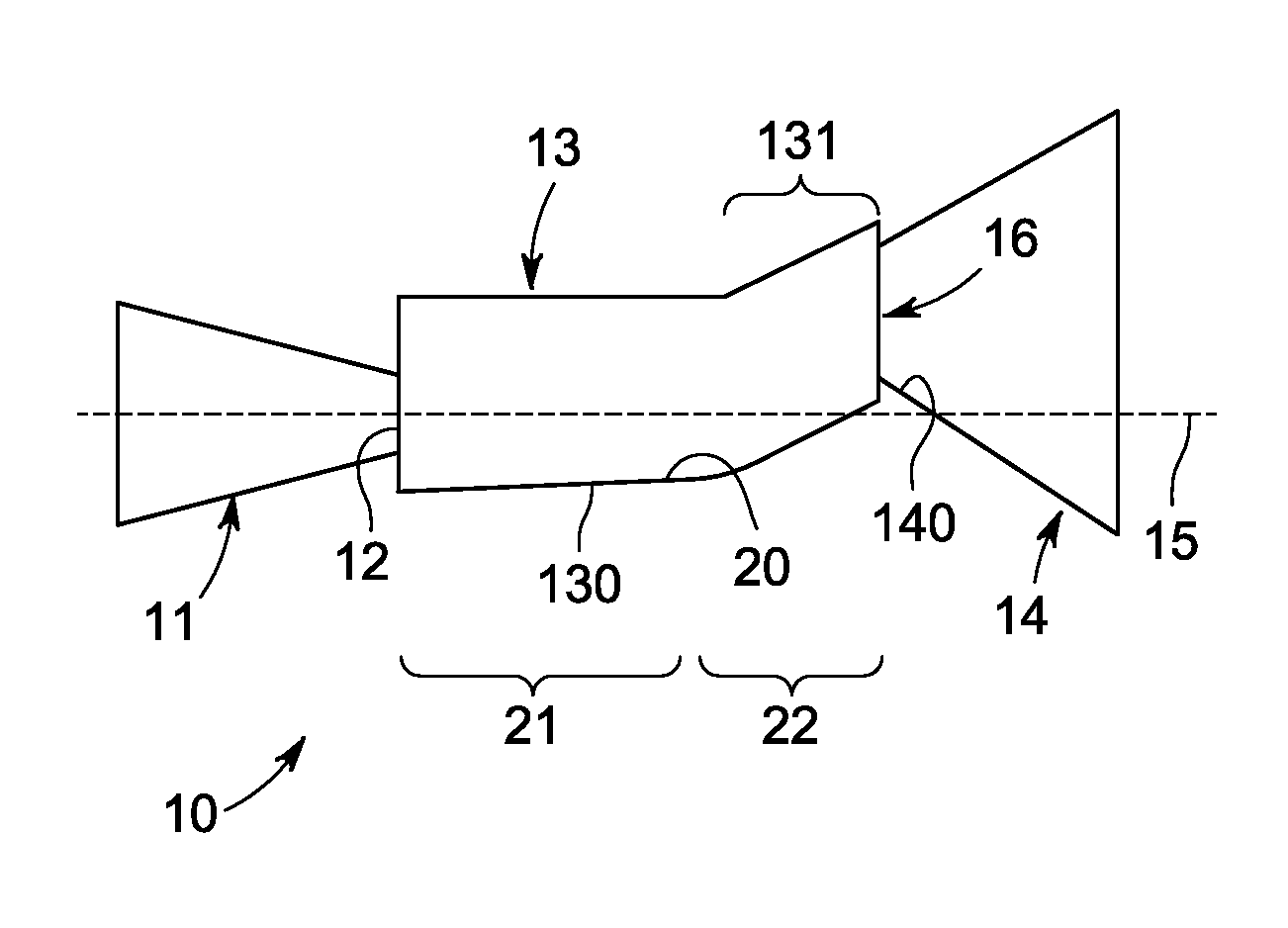 Transition nozzle