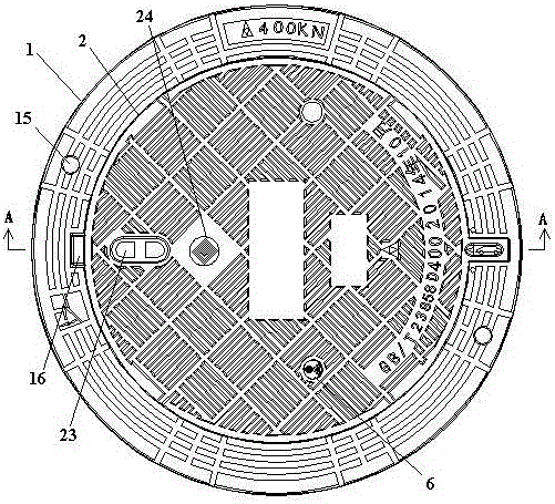 Inclined manhole cover alarm system and alarm method