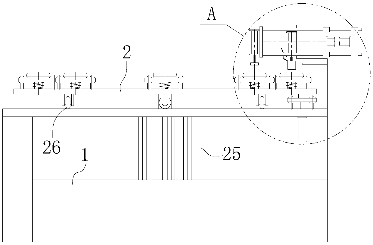 Welding device for bypass valves of lower end covers of filter elements of filters