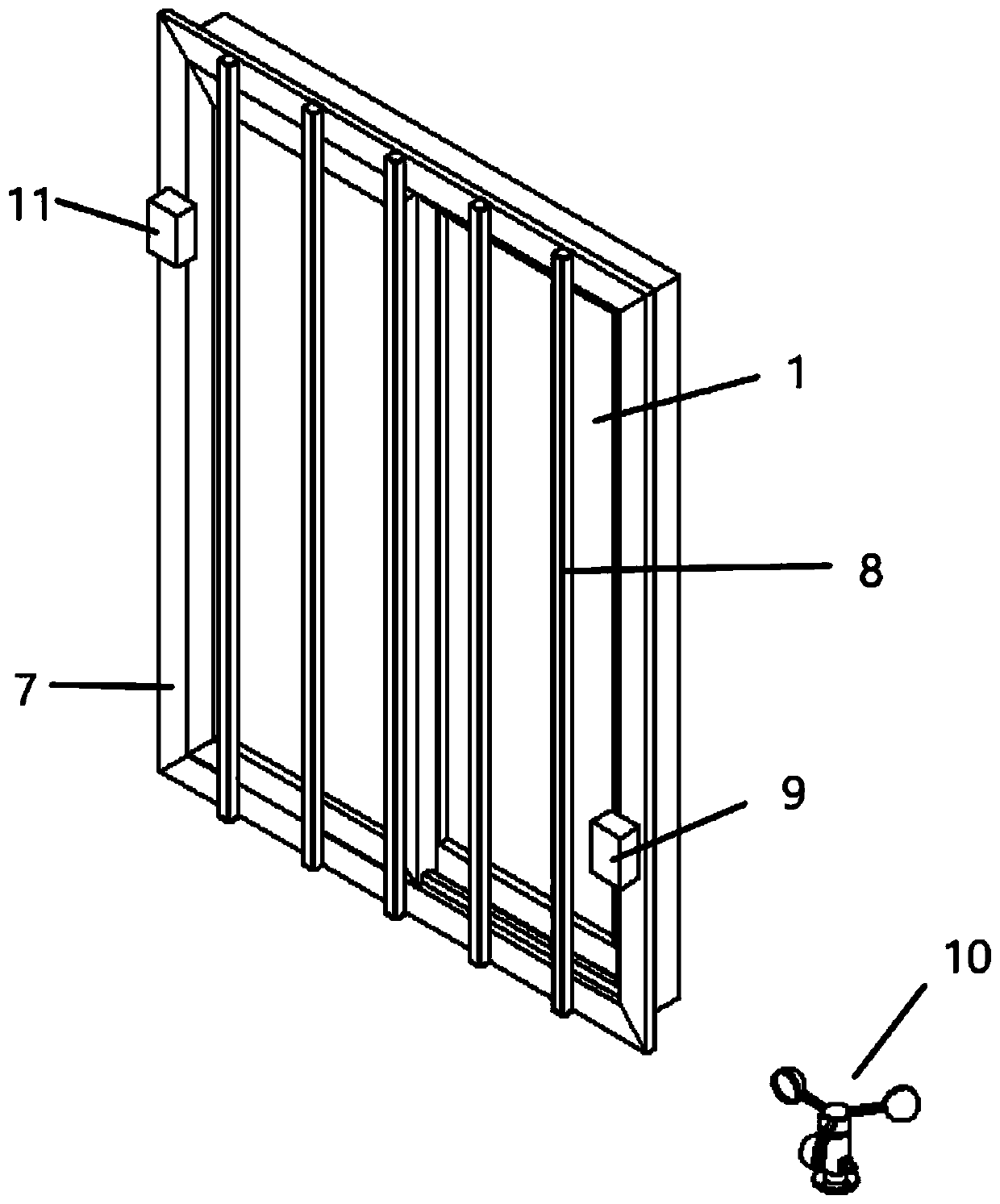 Intelligent guide rail type sliding window capable of being automatically opened and closed according to environmental factors