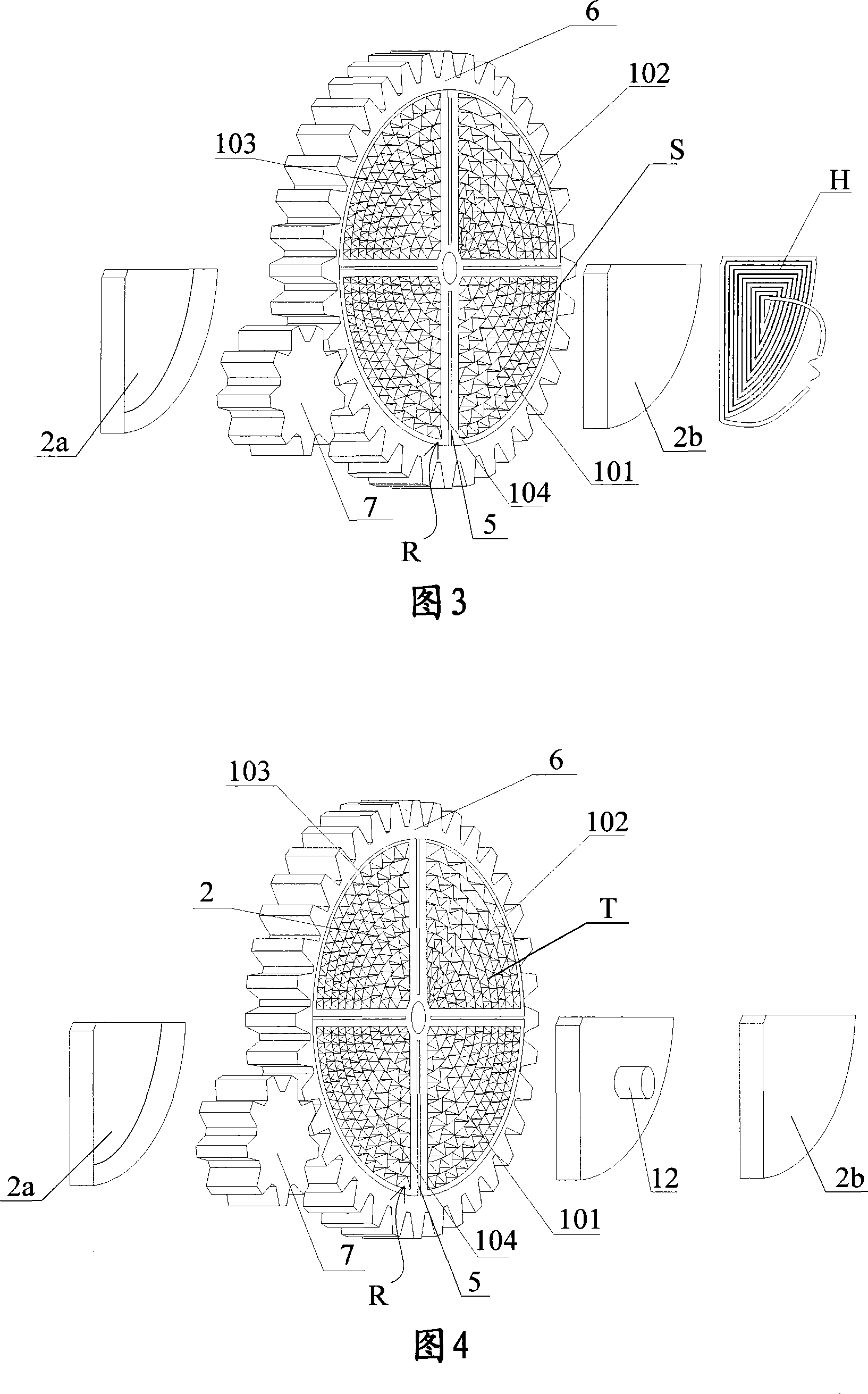 Method for removing water in the air and thermal regeneration mechanism of dehumidification runner