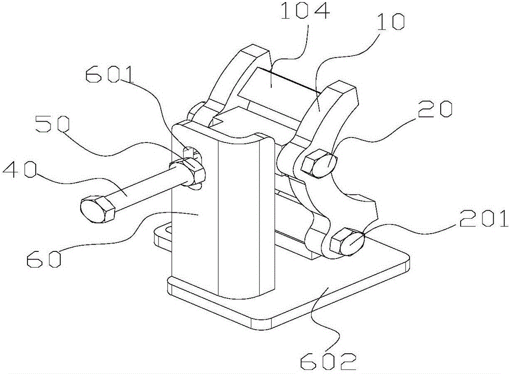 Tensioning device and compressor