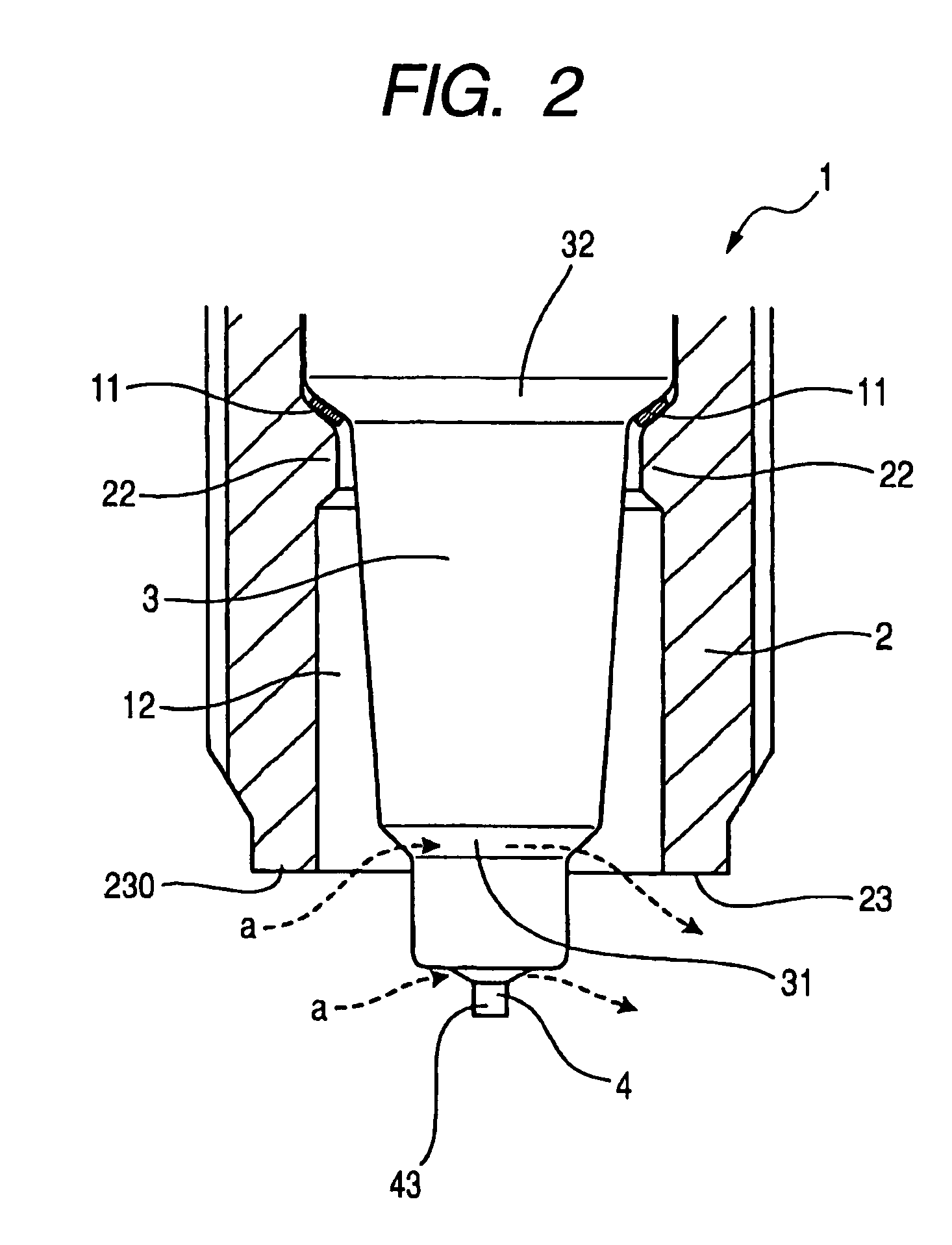 Spark plug with slant peripheral surface