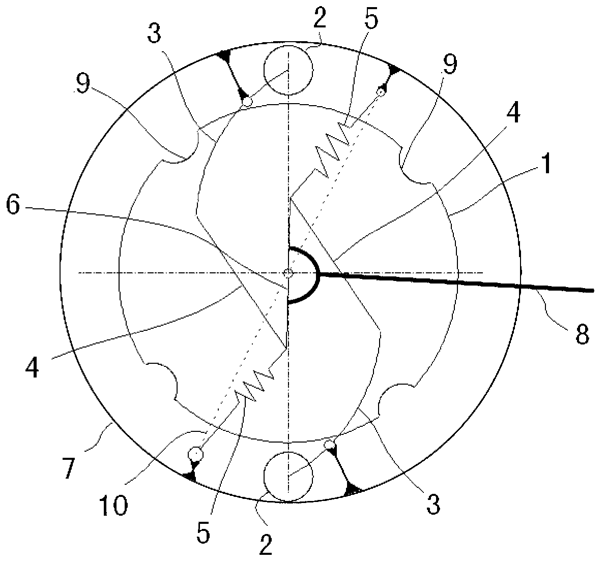 Dual-control fight control system releasing mechanism