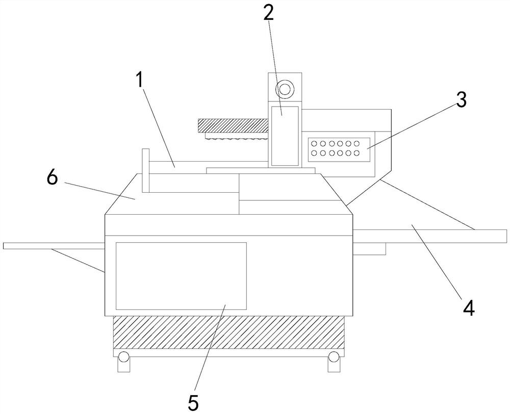 Rubber tube cutting machine