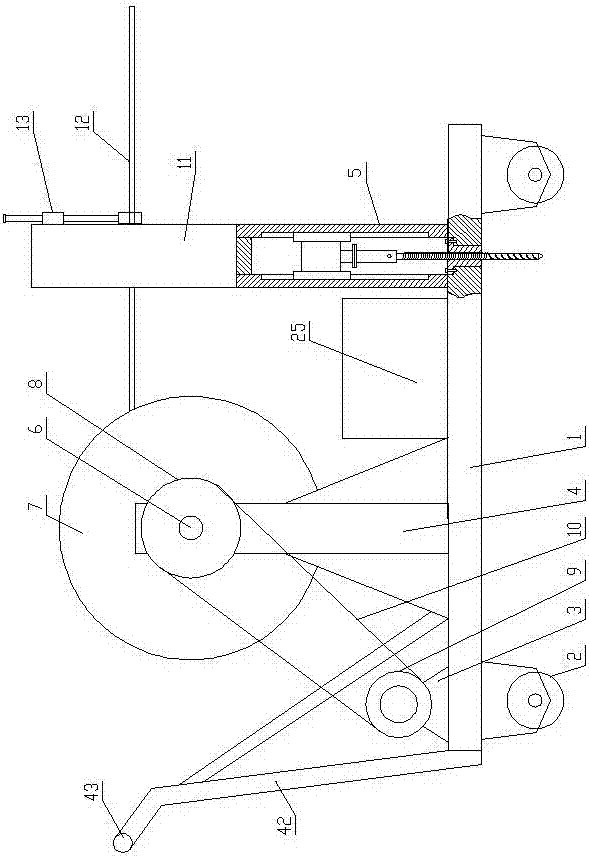 Cable twisting-releasing and surface cleaning movable trolley