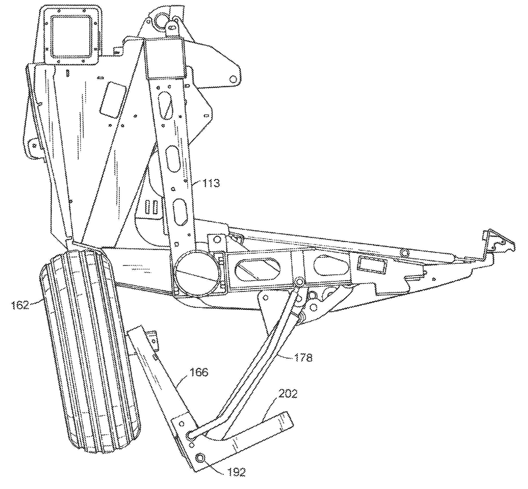 Transport system for a header of an agricultural harvester