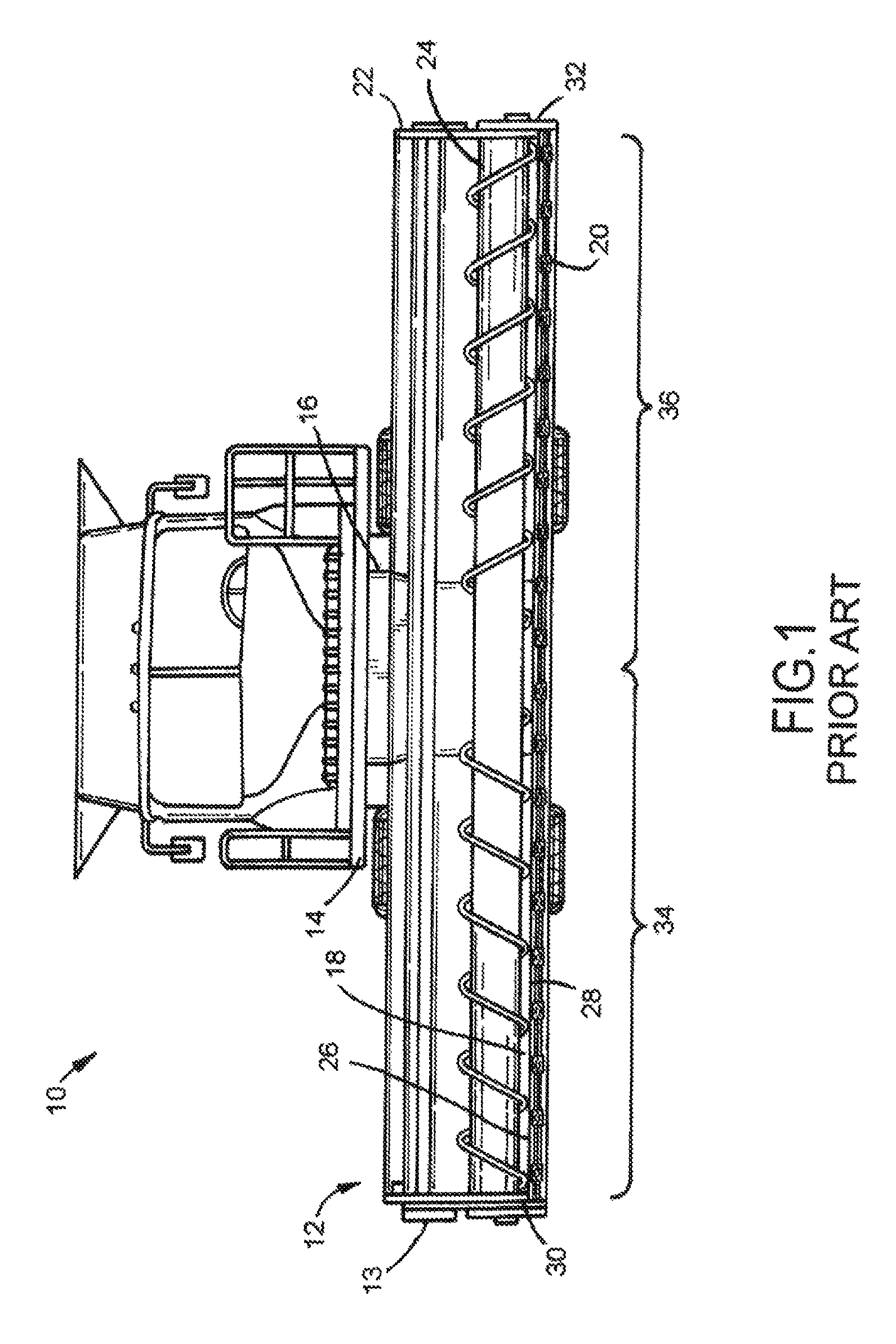 Transport system for a header of an agricultural harvester