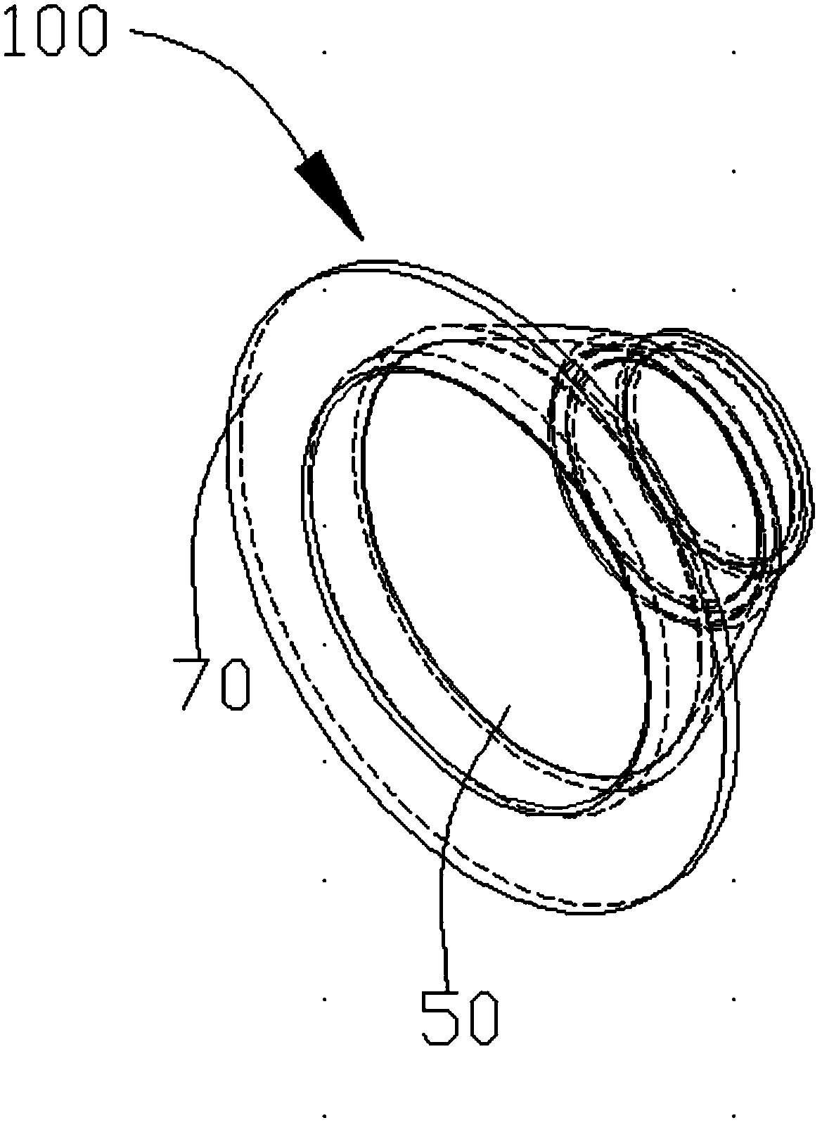 Mine lamp reflector and illuminating device with same