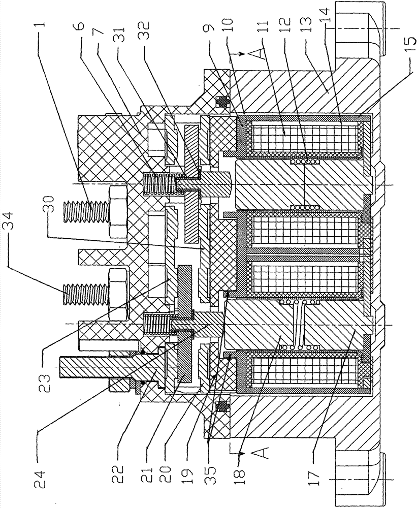 Magnetic stabilization type contactor