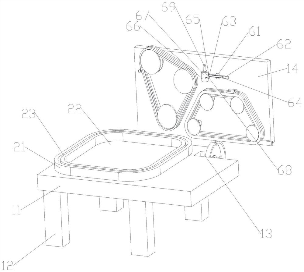 Full-automatic vacuum packaging unit for chicken feet