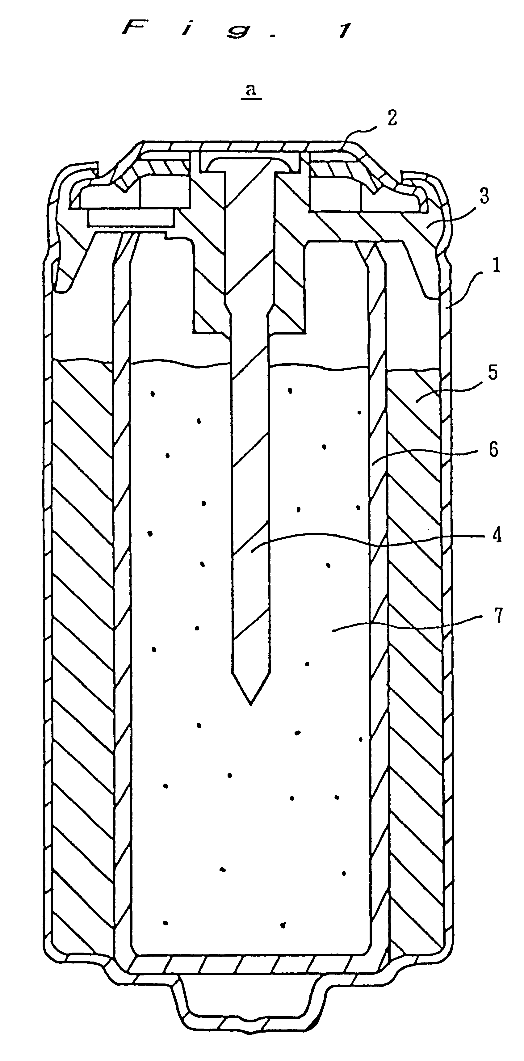 Enclosed alkali storage battery