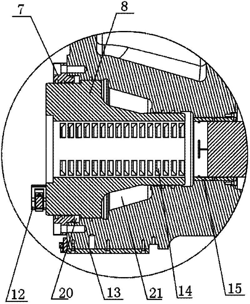 Two-plate type mould locking device