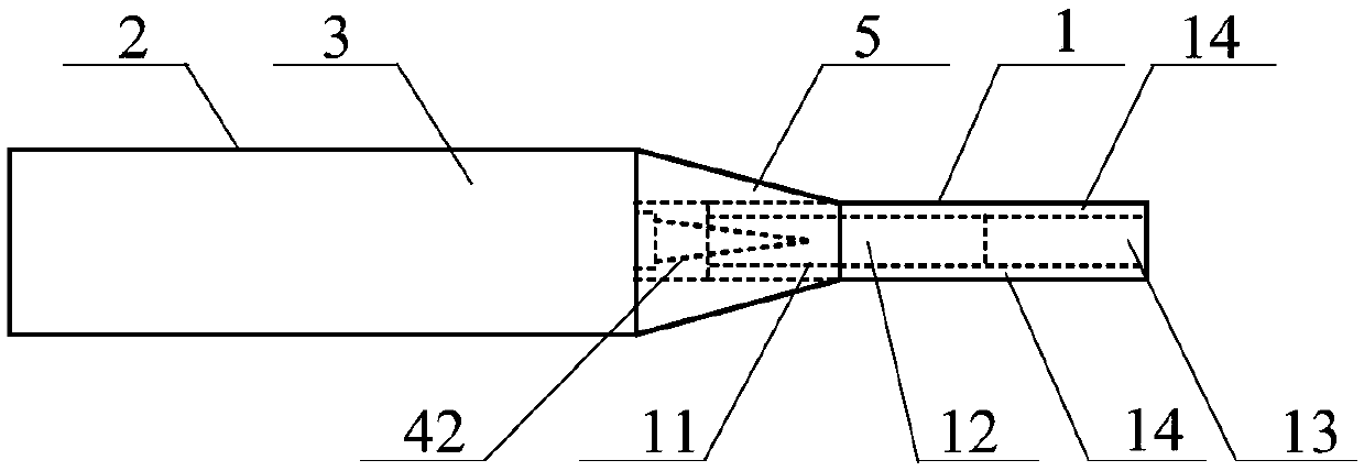 Needle-like heating electronic cigarette