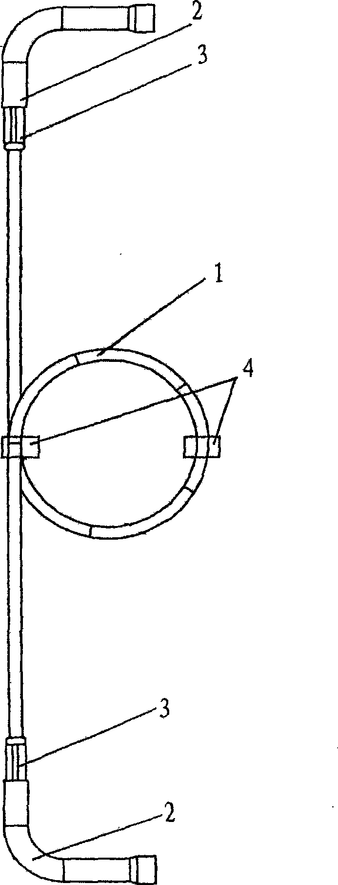 Throttle capillary tube fixing structure of air conditioner