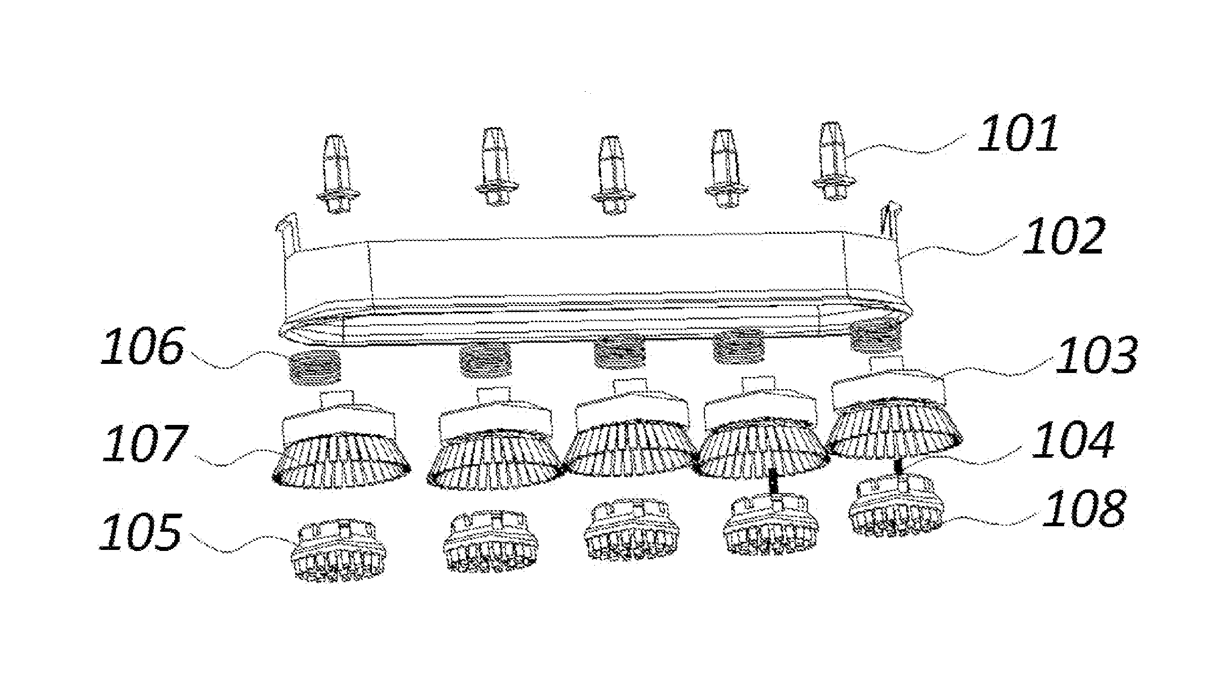 Brush for use in steam cleaning devices