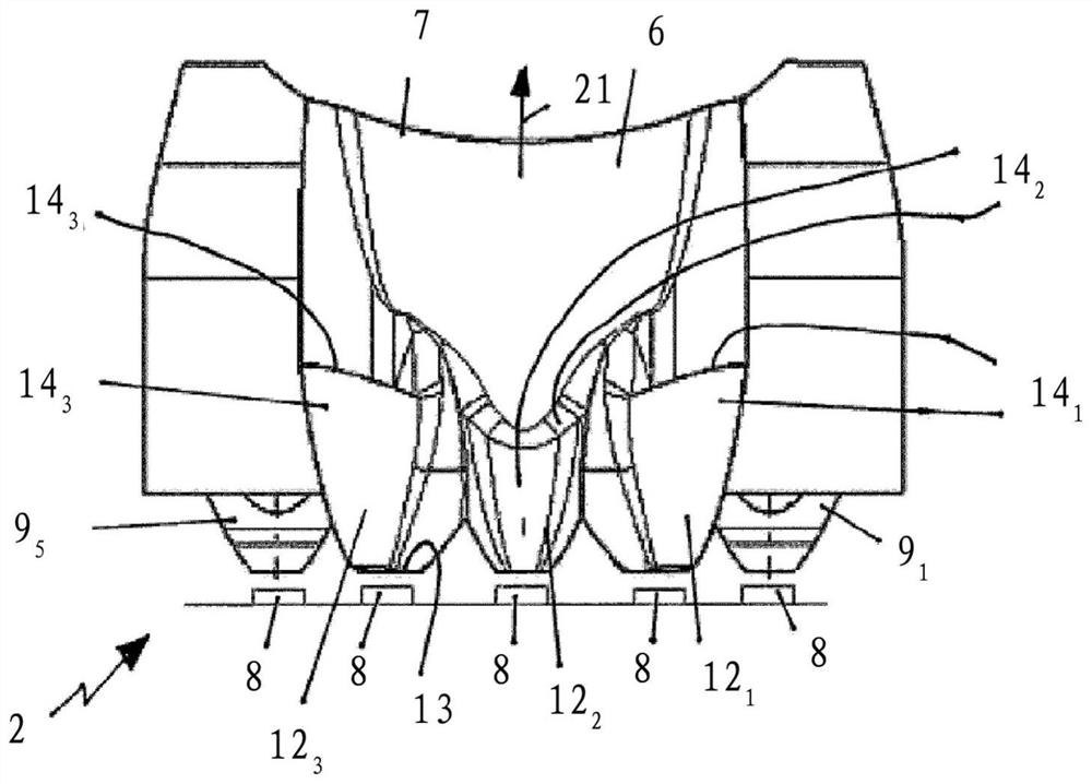 Projection headlight for vehicles