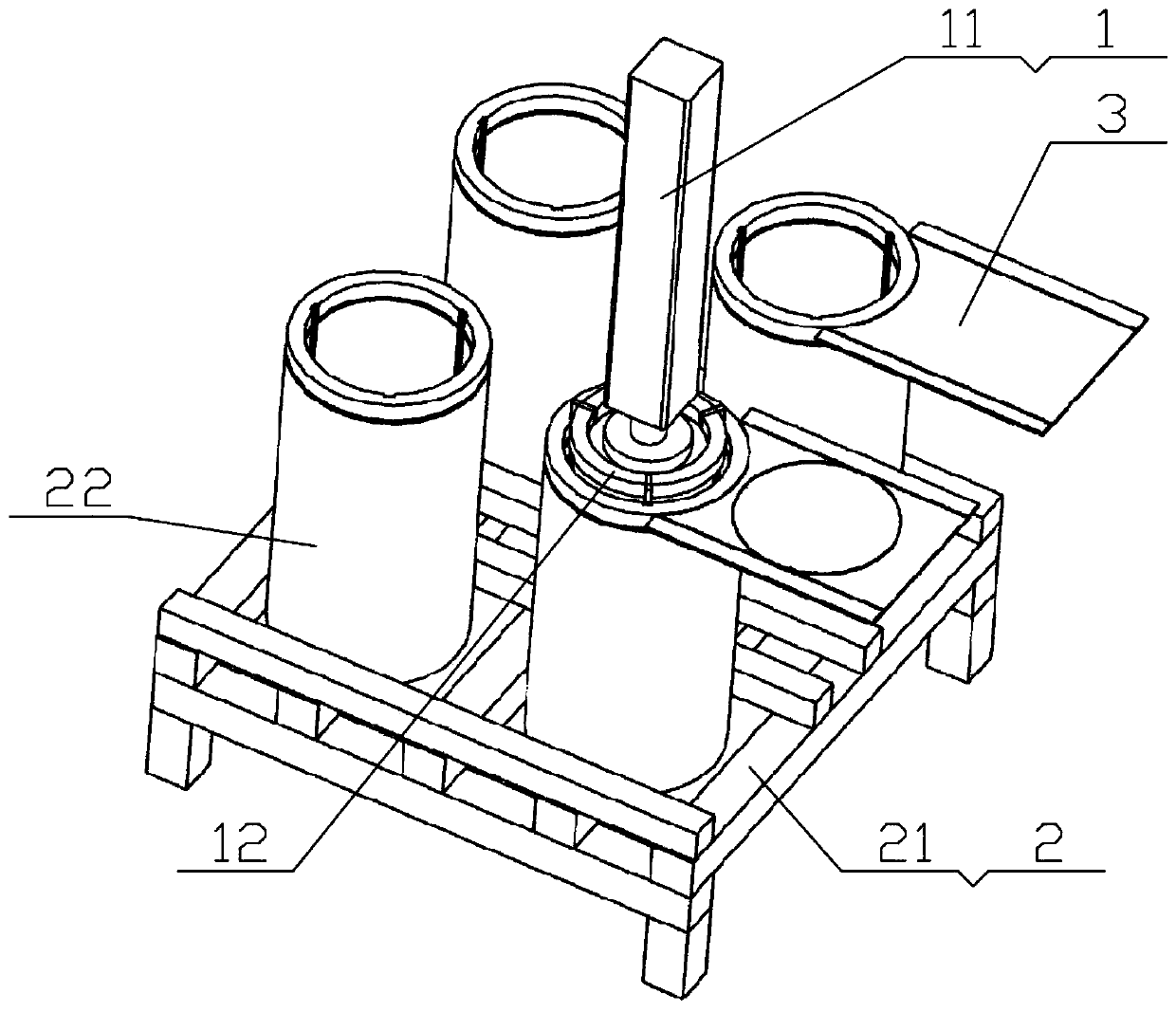 A control method for the code-taking unit of thin flat material in stamping sheet metal factory