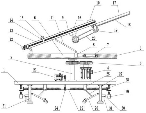 Light following type solar photovoltaic panel and solar power generation equipment