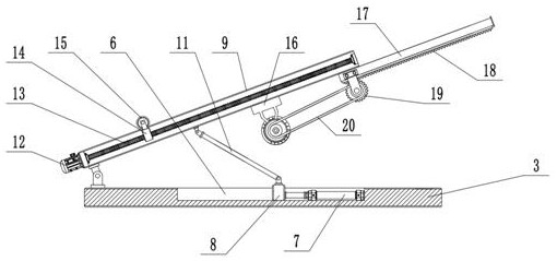 Light following type solar photovoltaic panel and solar power generation equipment