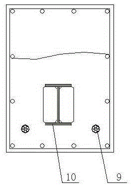 Composite column composite beam frame with built-in high-strength concrete core column and its construction method