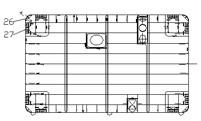 Method for manufacturing buoyancy tanks of semi-submerged ship