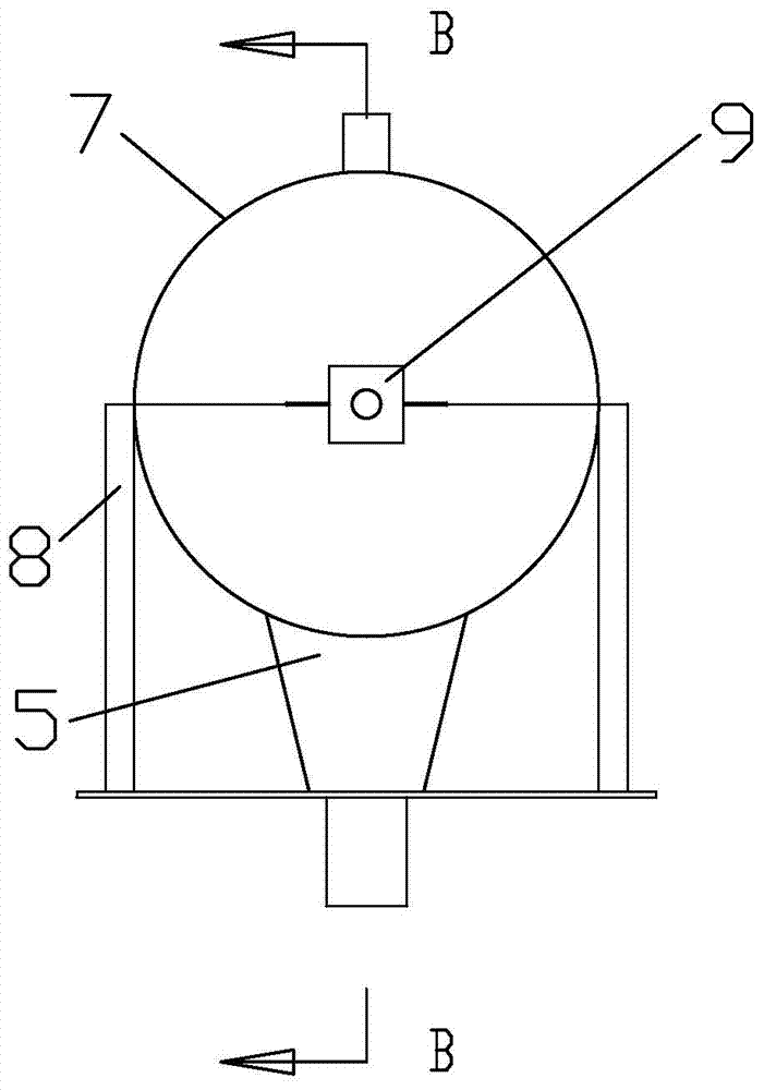 Electrolytic descaling device for circulating water treatment of ship boiler