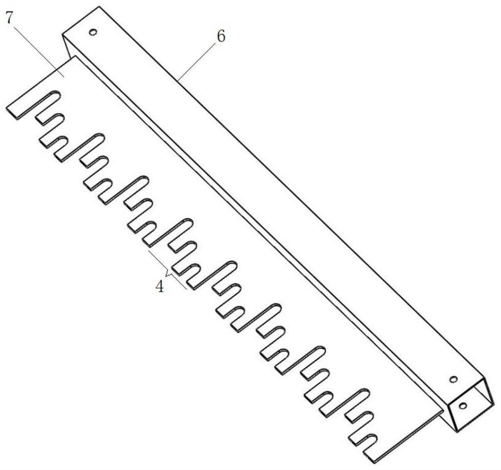 U-shaped steel bar storage device and storage and hoisting method