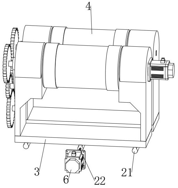 A surface polishing device for motor rotor production