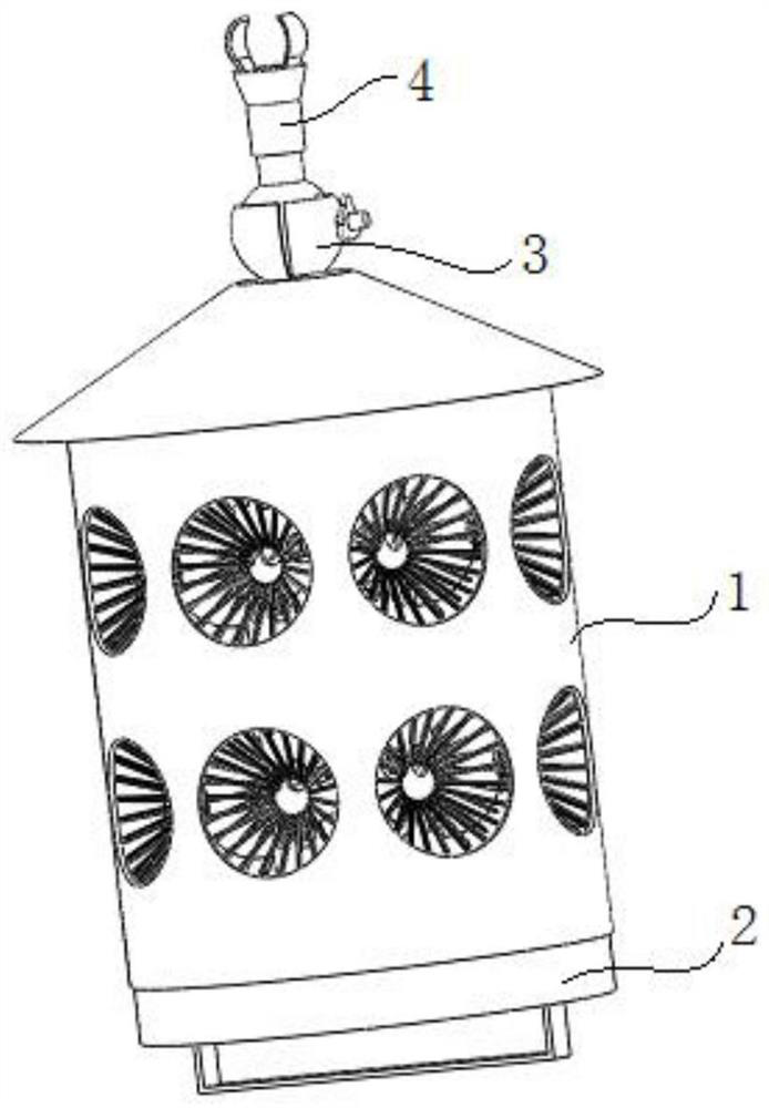 Comprehensive control command device for bursaphelenchus xylophilus