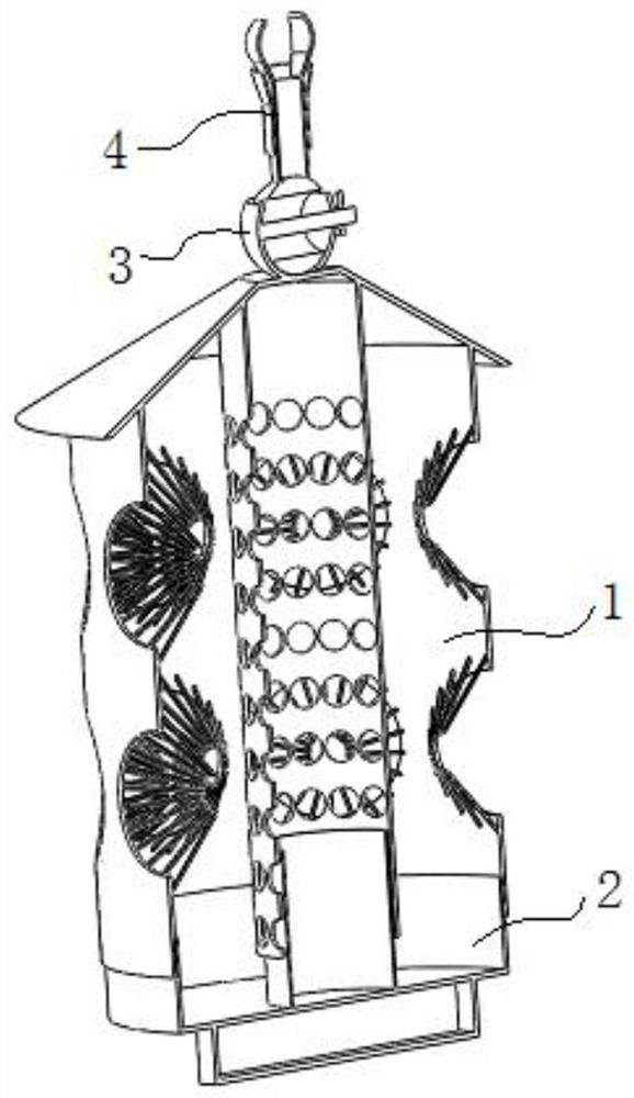 Comprehensive control command device for bursaphelenchus xylophilus