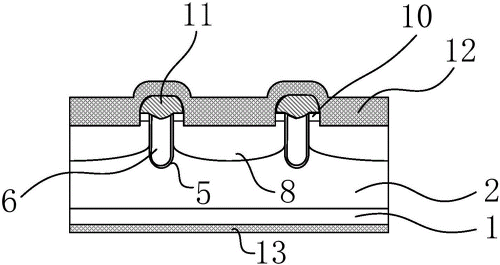 Low-voltage trench DMOS device of high integrated level and manufacture method of device