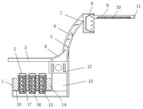 Ventilation device for poultry breeding greenhouse