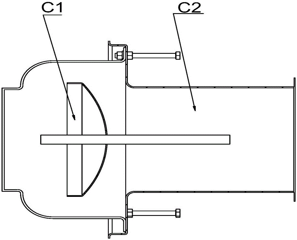 Frame integrated type shock resistance airtight tornado valve