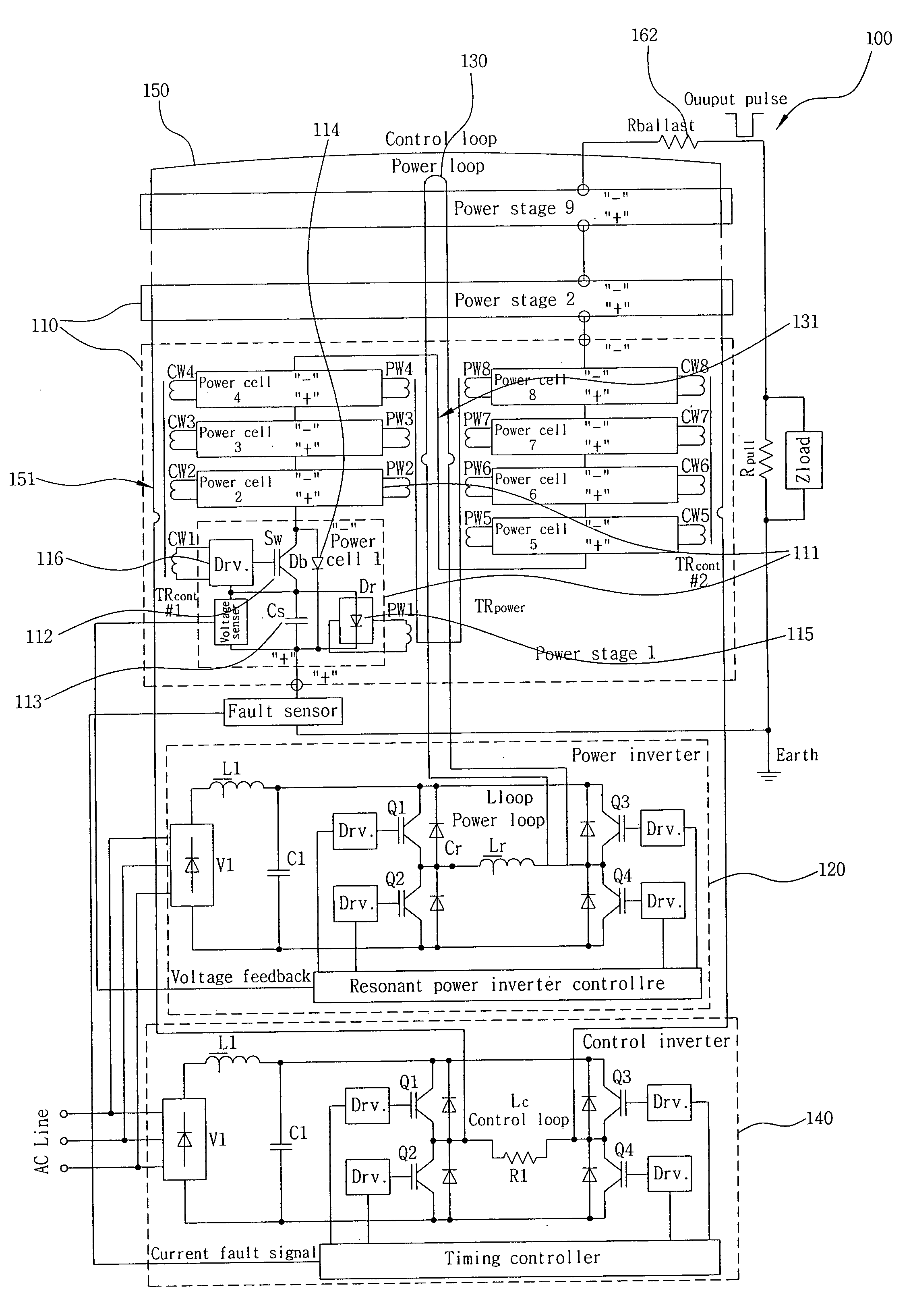 Pulse power generator using semiconductor switch