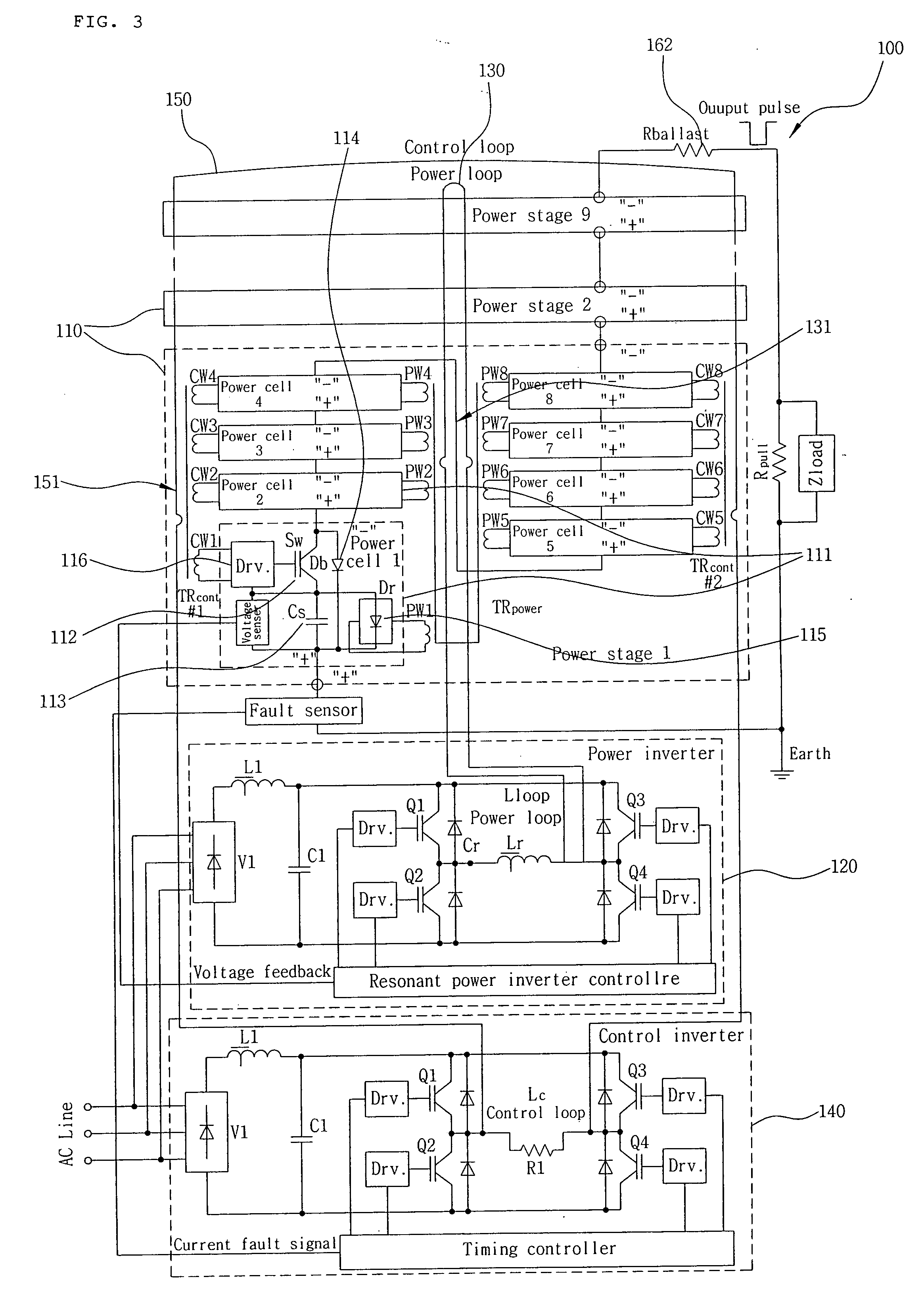 Pulse power generator using semiconductor switch