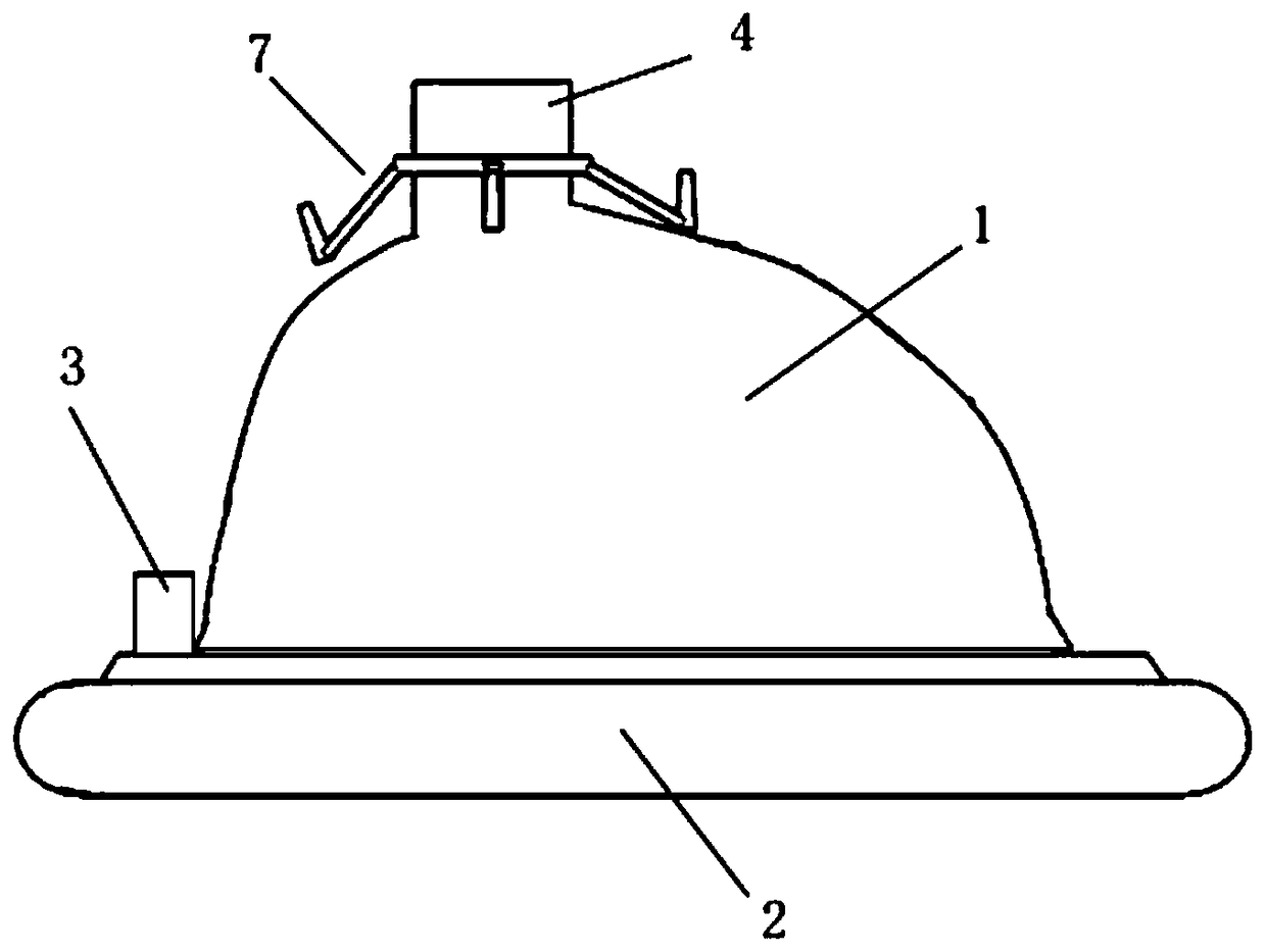 Ventilated saccule mask for assisting painless bronchoscopy