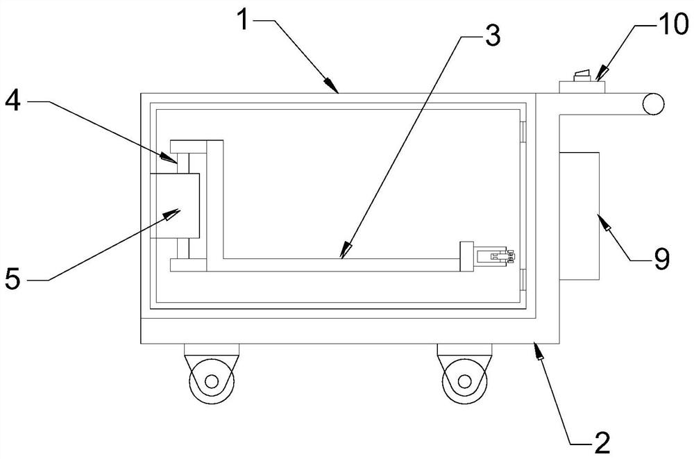 Storage box for lithium battery processing