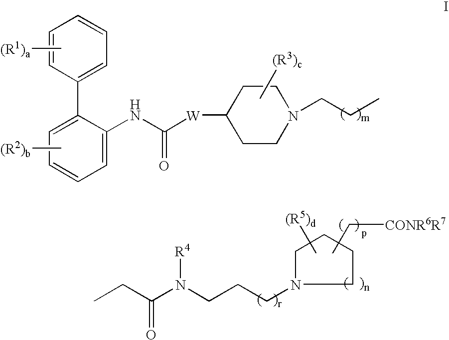 Biphenyl compounds useful as muscarinic receptor antagonists