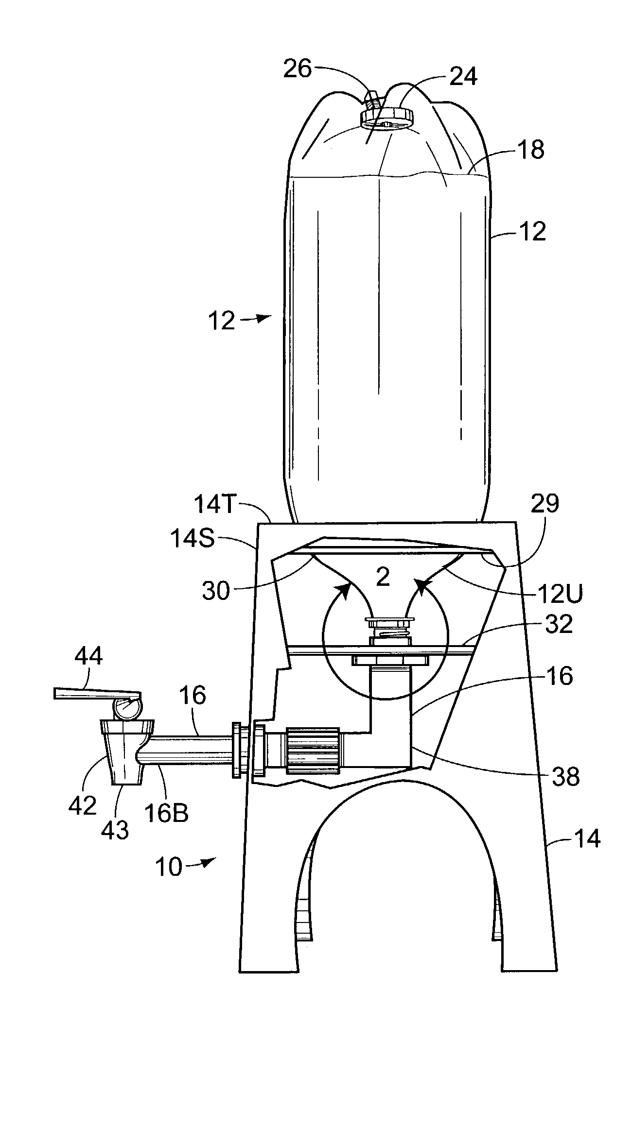 Bottled beverage dispenser