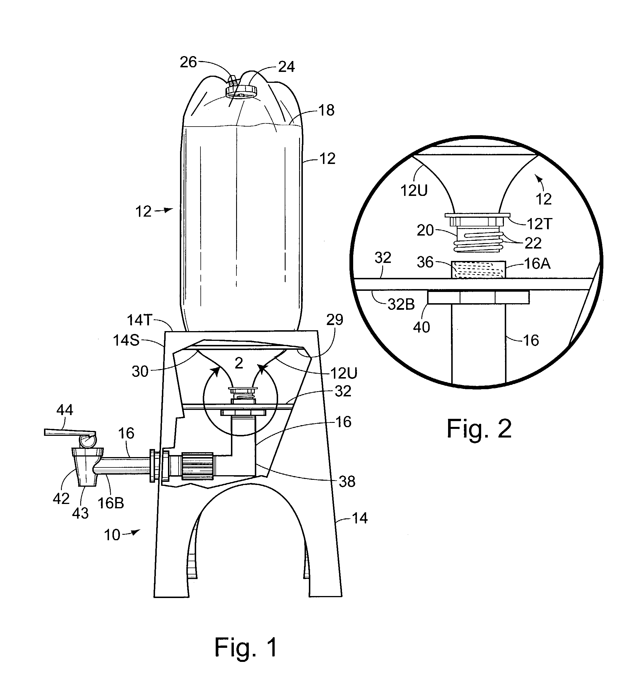 Bottled beverage dispenser