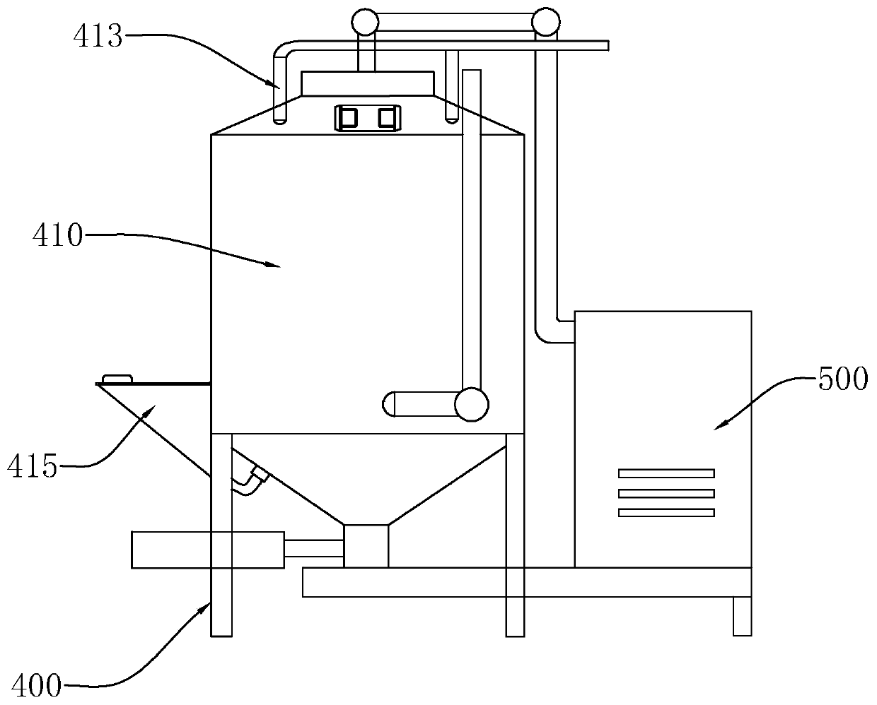 Shearing mixing piece and vacuum mixer applying the same