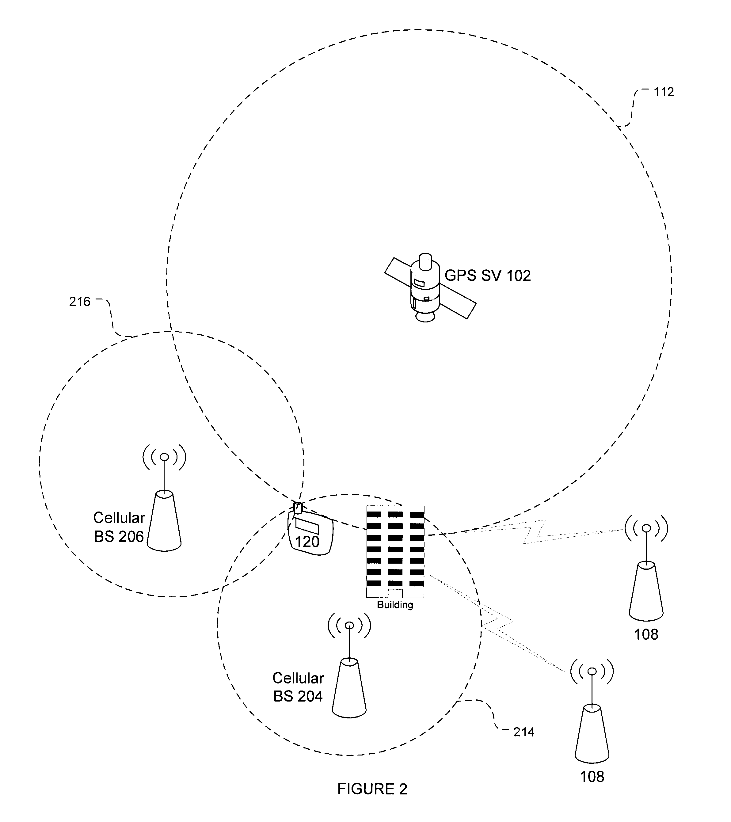 Method and apparatus for determining location using a hybrid solution