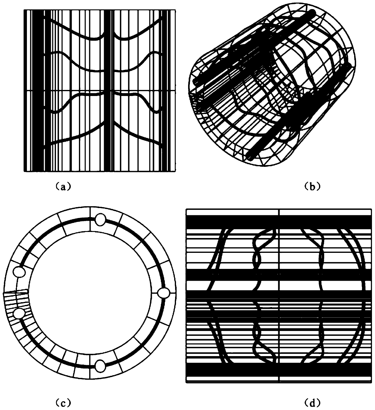 3D printing method of bionic capillary network coated with multi-lamellar unit hydrogel