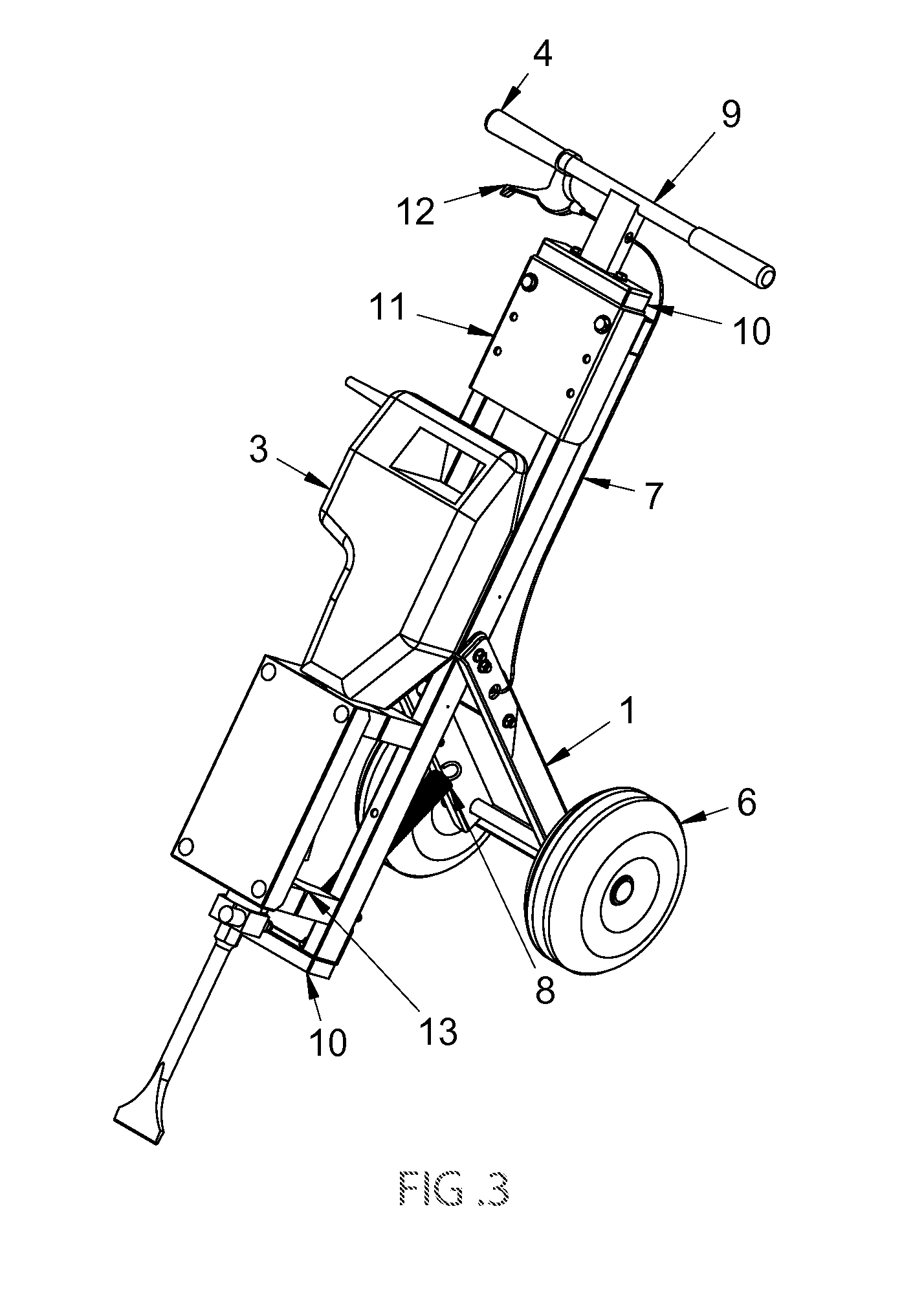 Jackhammer trolley