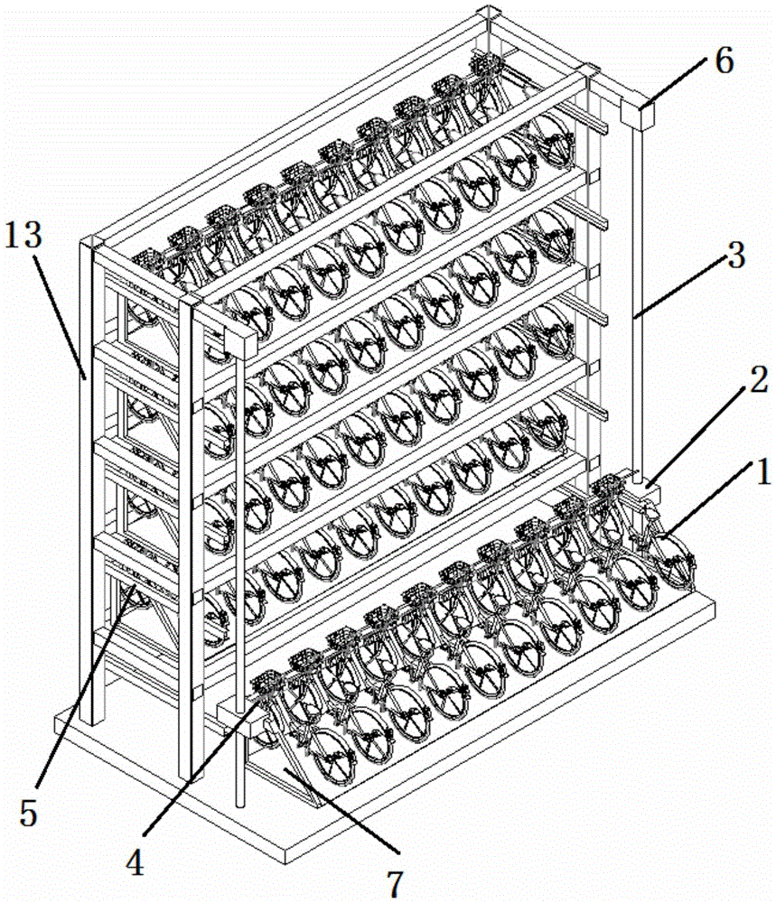 Novel public-bike stereo garage system