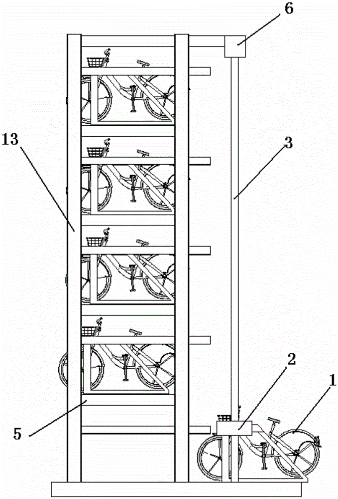 Novel public-bike stereo garage system