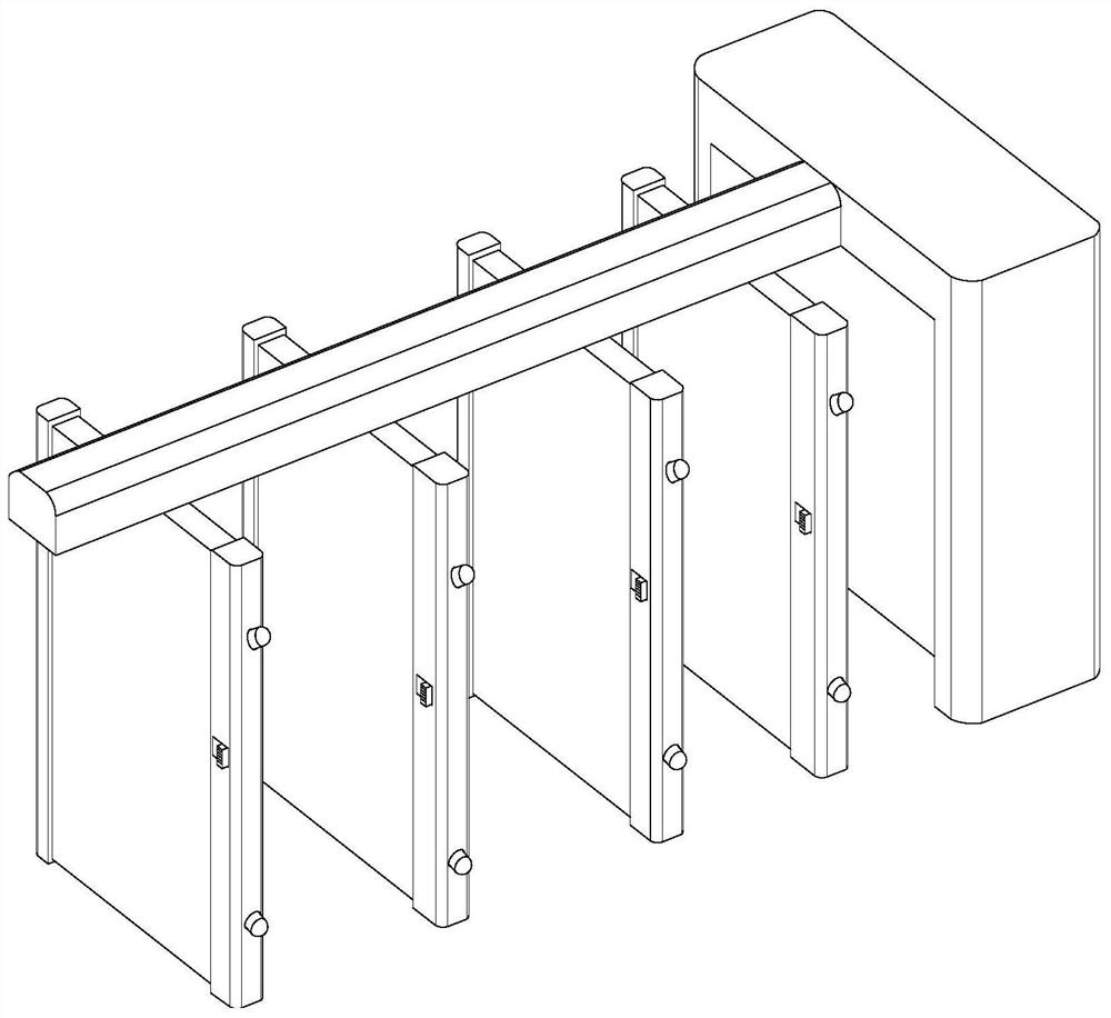 Push-pull shrinkable partition for building and shrinking method thereof