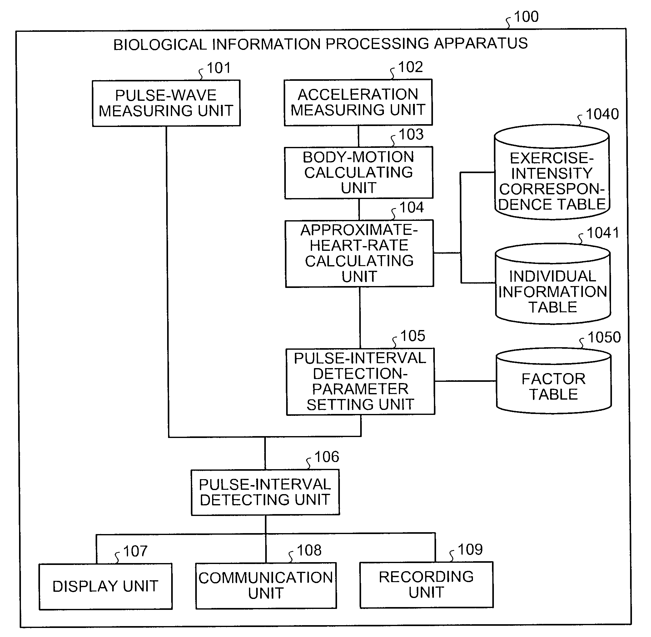 Biological information processing apparatus and biological information processing method